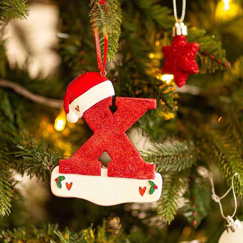 DIY Christmas Tree Decoration Letter Pendant 26 Letters Home Decorations Holiday Xmas Ornament New Year Nativity Decoration 2025