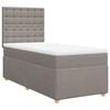 Maison Exclusive - Sommier à lattes de lit avec matelas Taupe 100x200 cm Tissu