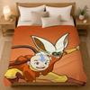 Avatar Der Letzte Airbender Cartoon Überwurf 240g Flanell Decke, geeignet für Sofas, Betten, Büros, exquisites Geschenkdecke