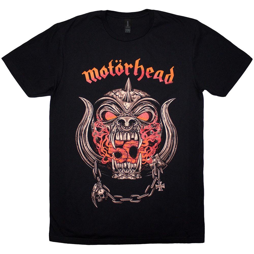 Motörhead 50 Years Warpig Red Gradient T-Shirt Black New L