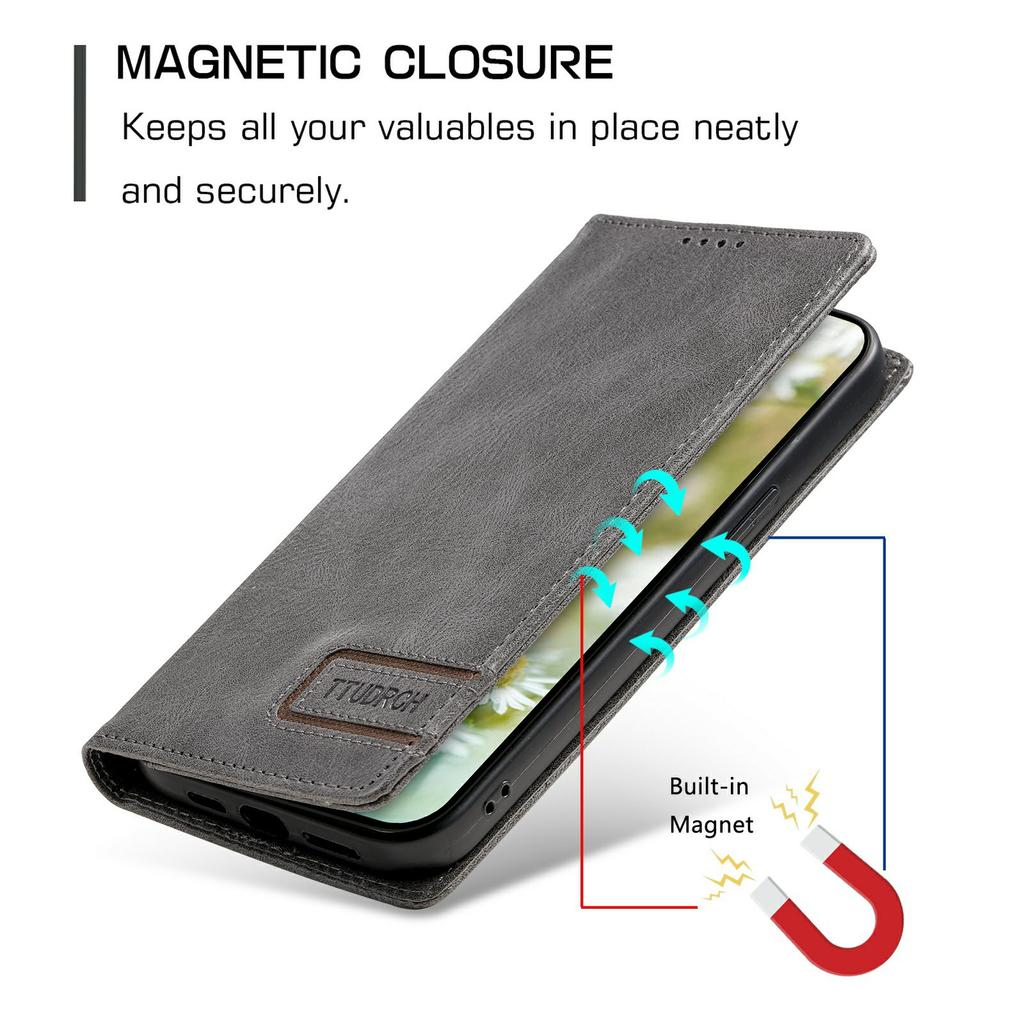 For Xiaomi Redmi 15 5G (Global) (169mm) Leather Case RFID Blocking Wallet Stand Phone Cover