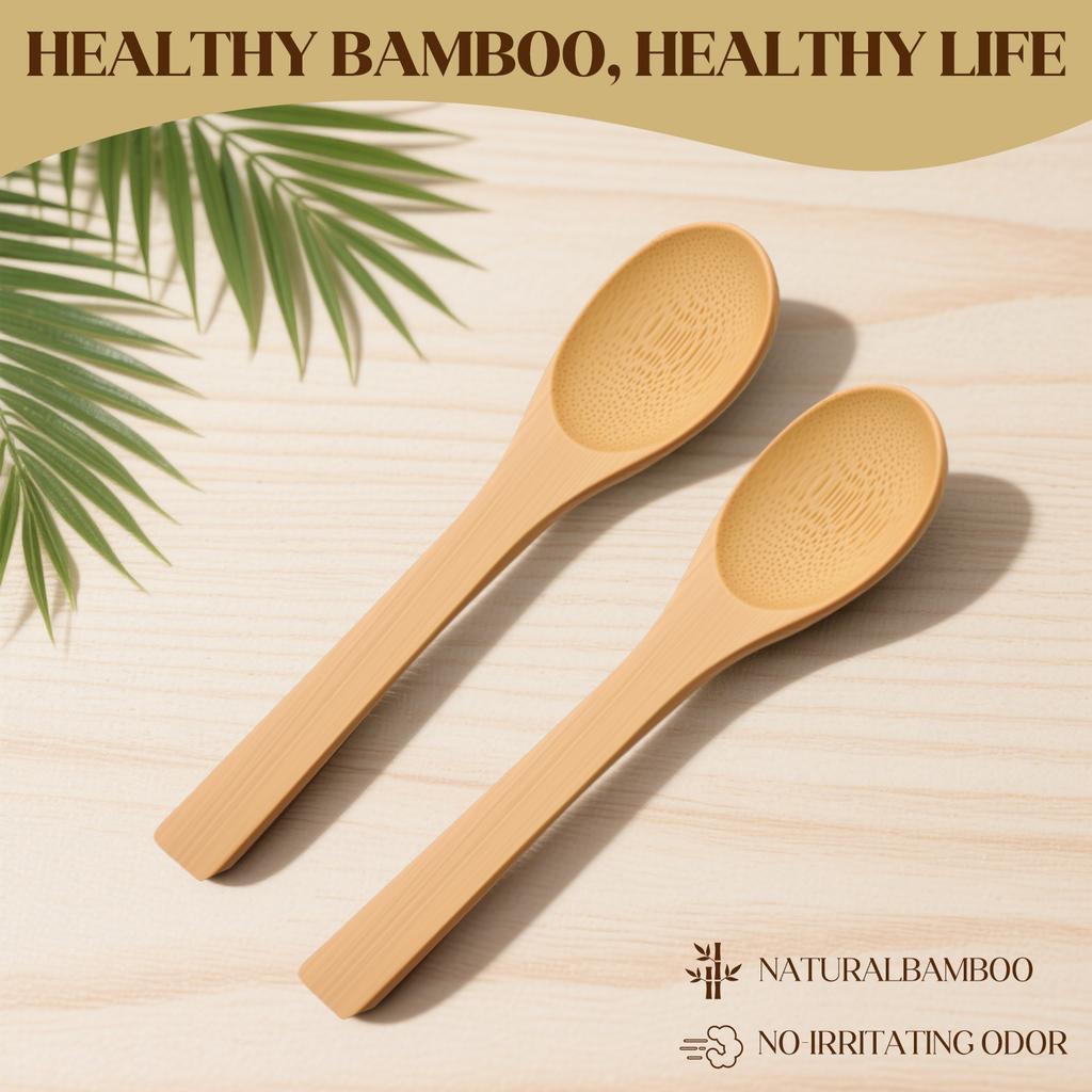 10p/20pcs Wooden Honey-Spoon Ecofriendly Household Tableware Bamboo Kitchen Condiment Coffee Spoon Dessert Spoon Teaspoon4