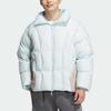 Adidas Fustl Down Jacket Fashion Versatile Comfortable Zipper Stand Collar Down Coat Men Jackets Light-Blue JN4145