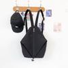Korean Version of Niche Sports Style Travel Build Solid Color Foreign Style Nylon Ins Personalized Backpack Casual Fashion Backpack