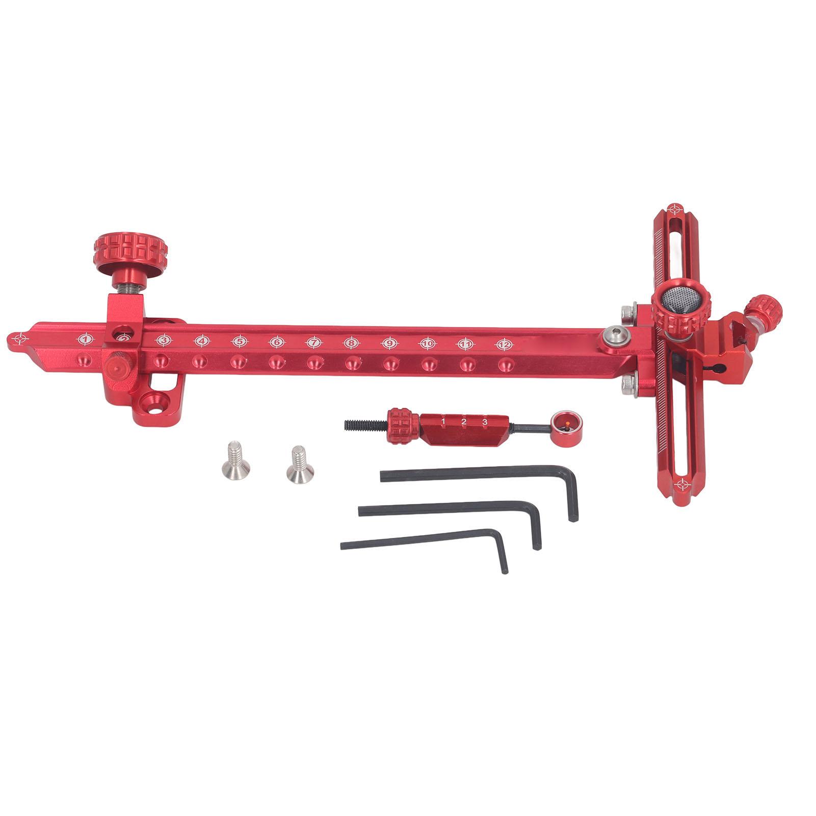 9 Inch Archery Recurve Bow Sight T Shape Archery Shooting Target Sight 4 Way Fine Adjustment for Target Practice