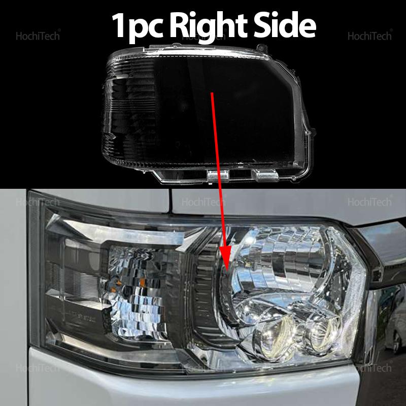 

Для Toyota Hiace H200 2014 2015 2016 2017 2018 Прозрачное стекло Лампа Крышка фары Крышка фары Корпус Абажур