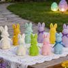 Easter Rabbits Ornament Honeycomb Paper Bunny Desktop Decor  Easter Festival Party Garden Yard Decorations Happy Easter Gift