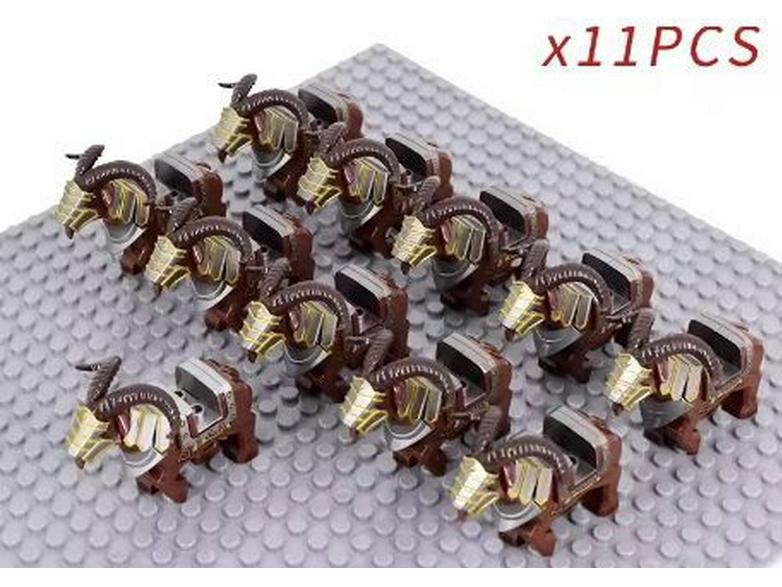 Roman Warrior Cavalry Series Minifigure Building Blocks Set (21 Pcs)