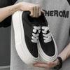 Fashion Spring Autumn New Designer Men's Vulcanize Shoes Fashion Casual Black White Men's Shoes Lace Platform Sneakers Male