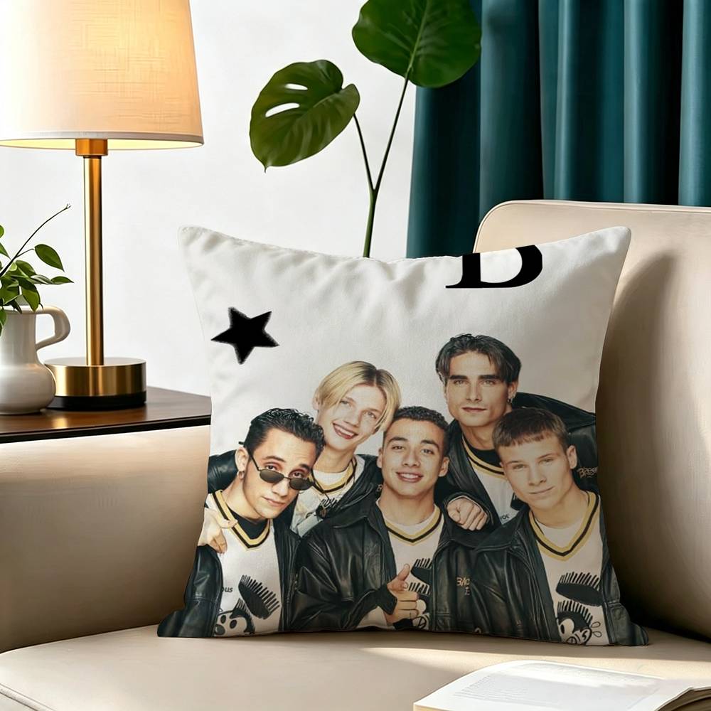 BSB B-Backstreet Boys Square Double-Sided printed Pillow Case Bedroom Bedside Pillow Sofa Cushion Cover