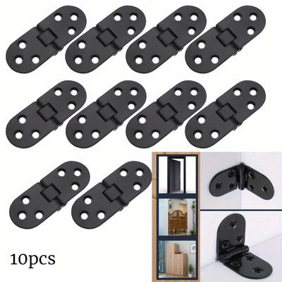10pcs 80*30mm  Mounted Folding Hinges Self Supporting Foldable Table Cabinet Door Hinge Furniture Hardware