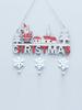 Christmas Decorations with Bells and Snowflakes Creative Pendants Home Dining Room Christmas Wooden Crafts Door Hanging