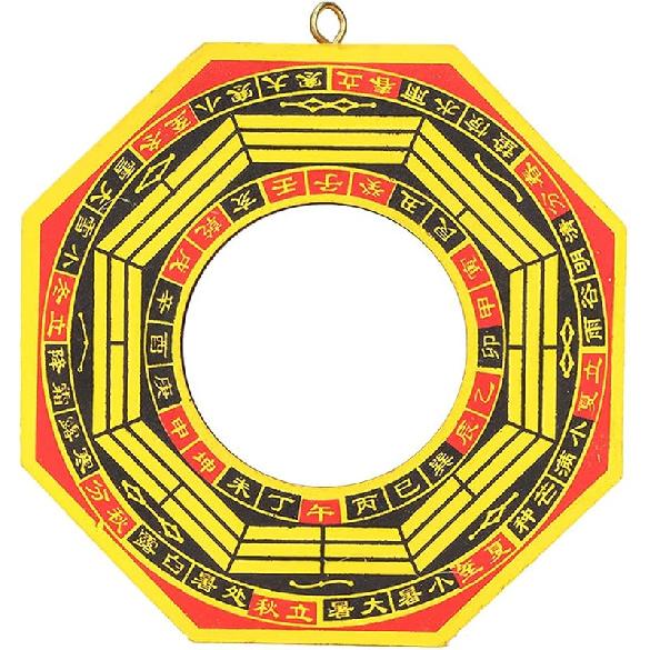 Health Gear Traditional Chinese Feng Shui Mirror, Lucky Concave Bagua Mirror for Inviting Money and Treasure Wealth(6 inch concave Mirror) 4 inch concave mirror