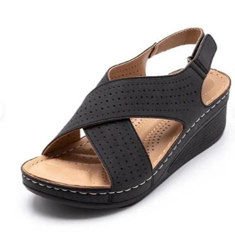 Roman Sandals Women Summer Thick Sole With Adjustable Strap For Casual Wear