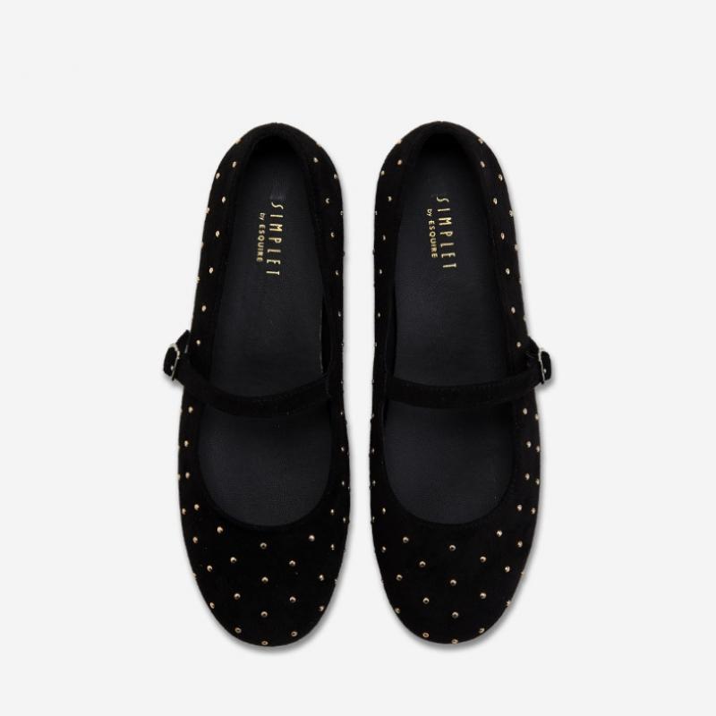 Simplet By Esquire Simple Women   Dots Mary Jane Shoes Black