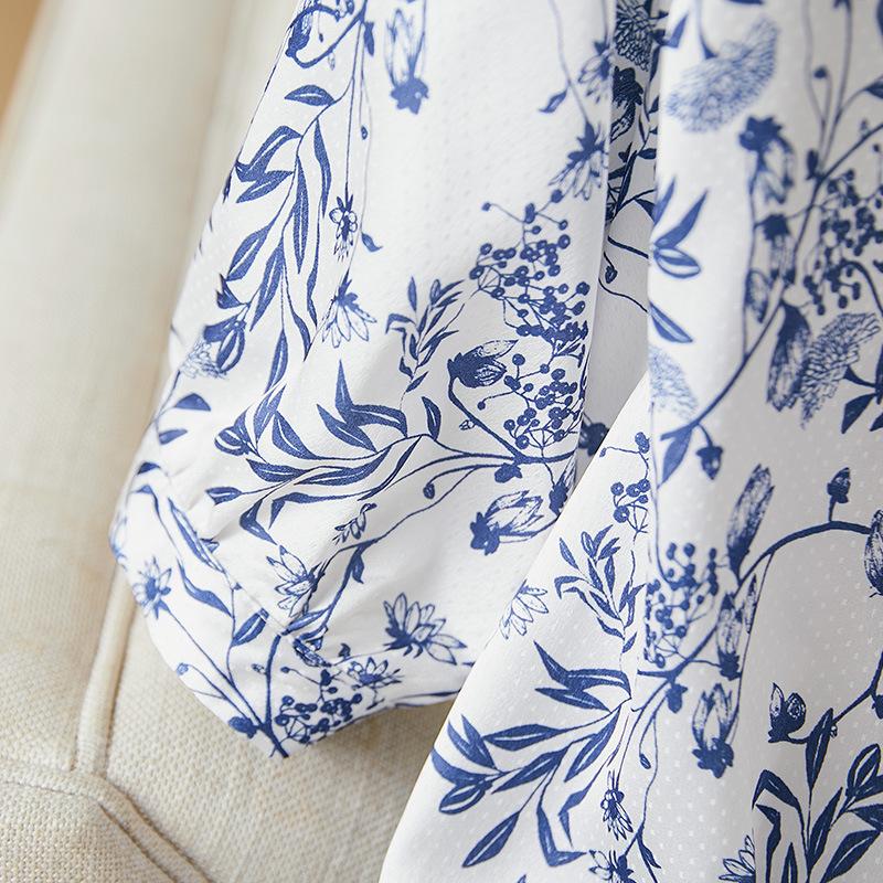 Top Damen Fünf-Viertel-Ärmel Sommer Neuestes Neuestes Chinesisches Top Damen