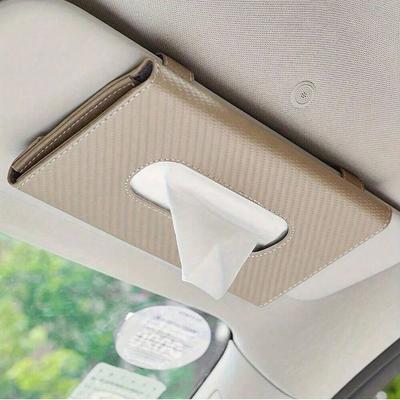 Auto Taschentuchhalter, Auto Sonnenblende Serviettenetui, Multifunktionale PU Leder Rücksitz Taschentuchbox Taschentuchbeutel Für Alle Modelle