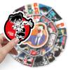 50 Japanese Anime Conan Character Waterproof Motorcycle Stickers - 50 Sheets of Creative Graffiti Style Decor.