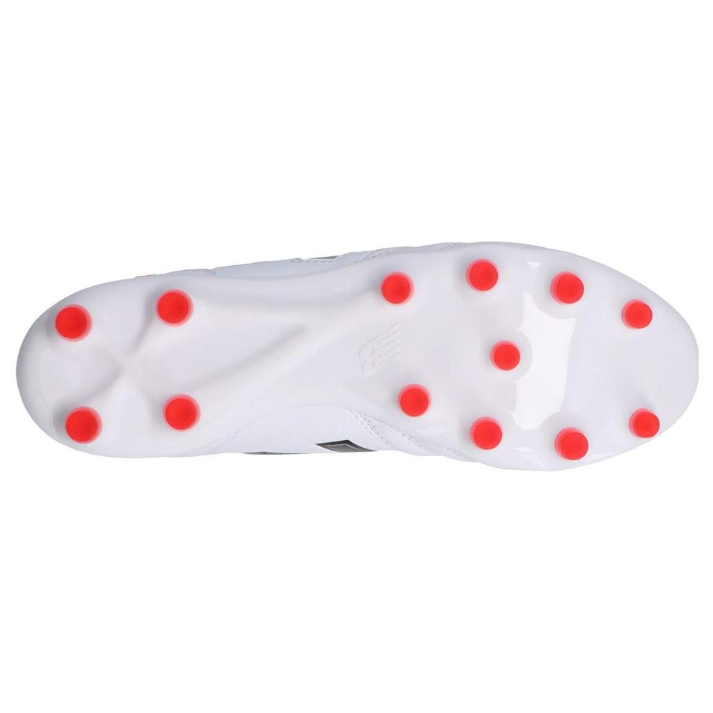 New Balance 442 V2 Pro Round Toe Lace-Up HG (Rubber Short Studs) Firm Ground Soccer Shoes Unisex Soccer Shoes White Red MS41HWT2