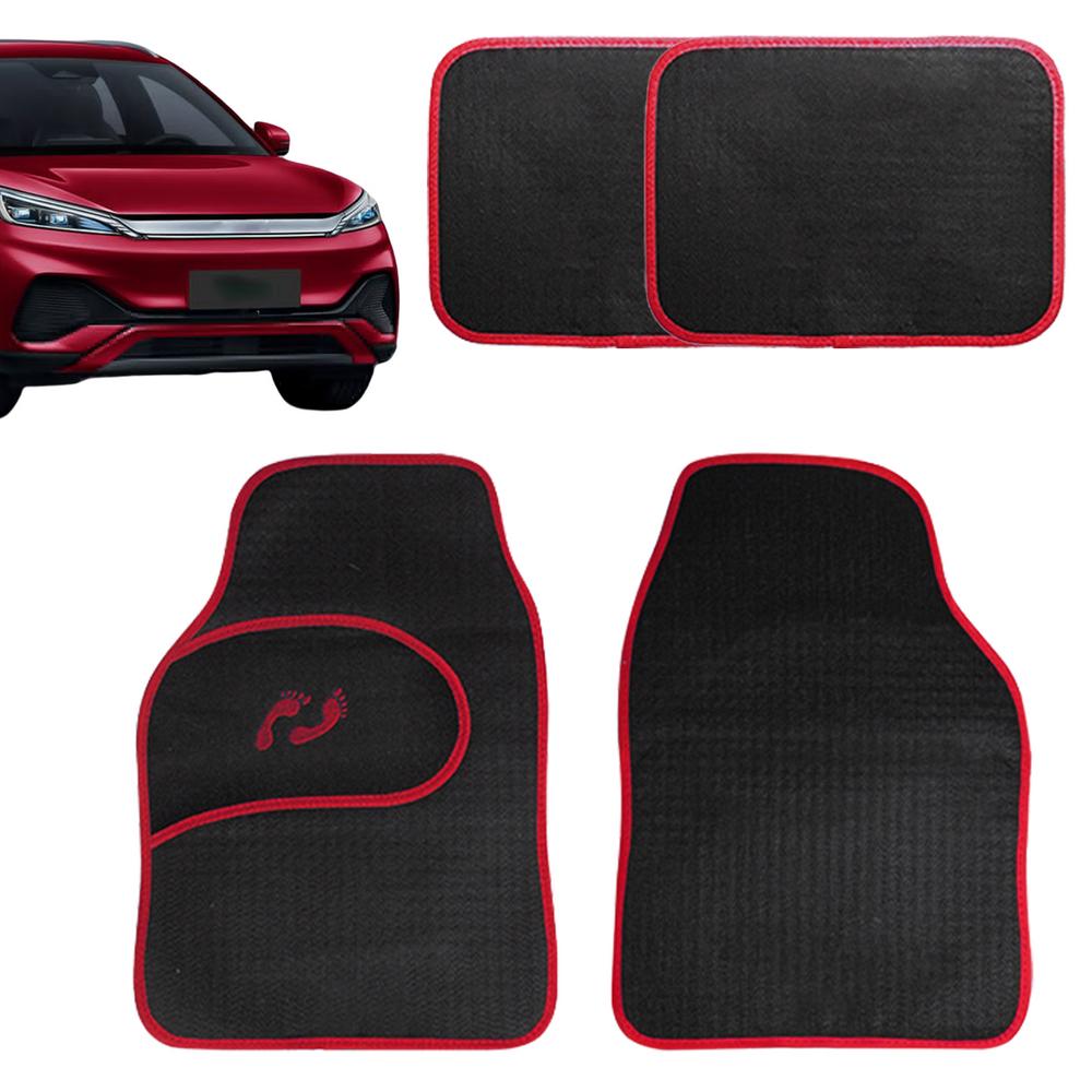 Floor Mats For Cars 4pcs All-Weather Car Mat Car Floor Protection Heavy Duty Auto Interior Accessories