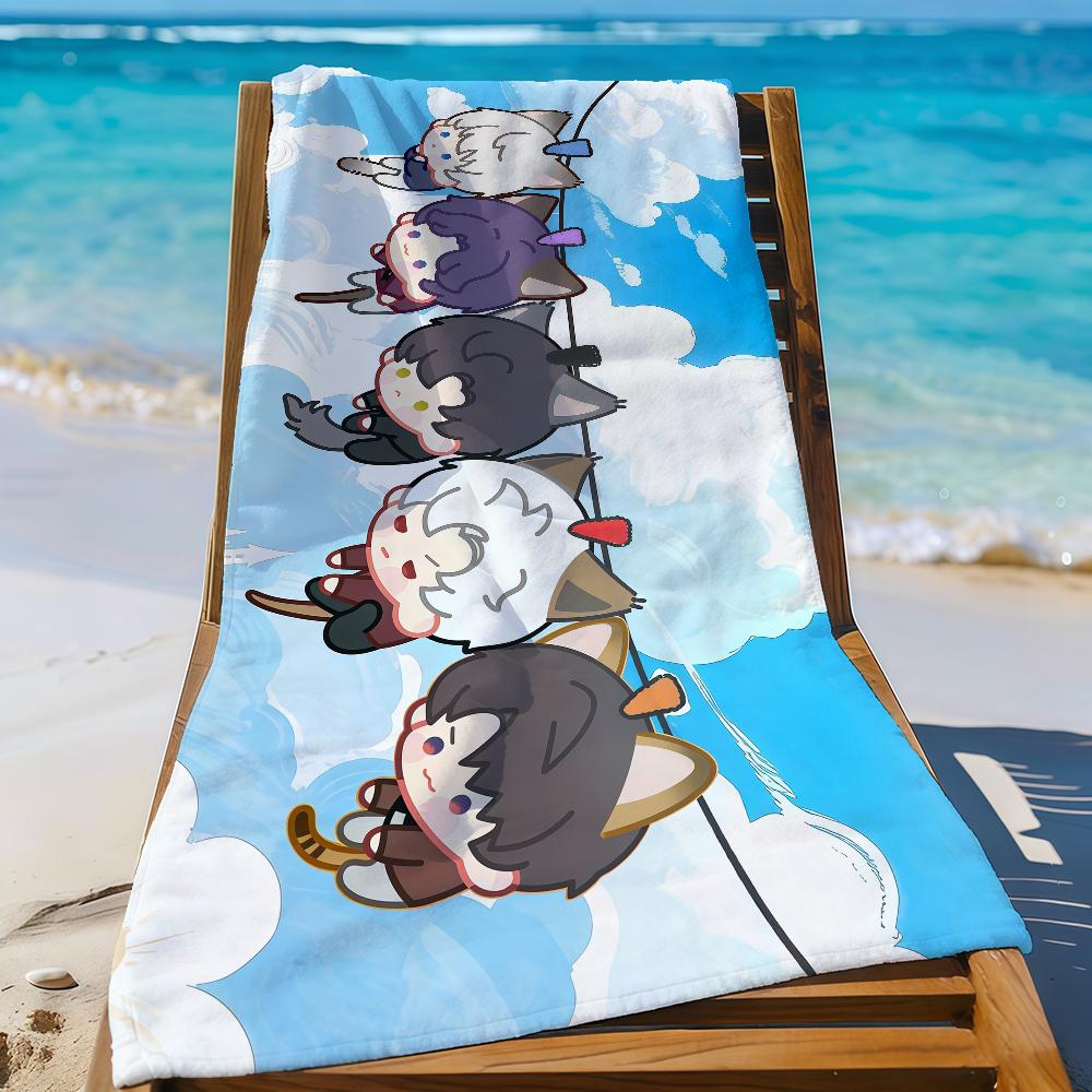 Game Love and Deepspace Caleb Towel Quick Drying Beach Towels Are Suitable For Swimming Pools Camping Yoga And The Gym