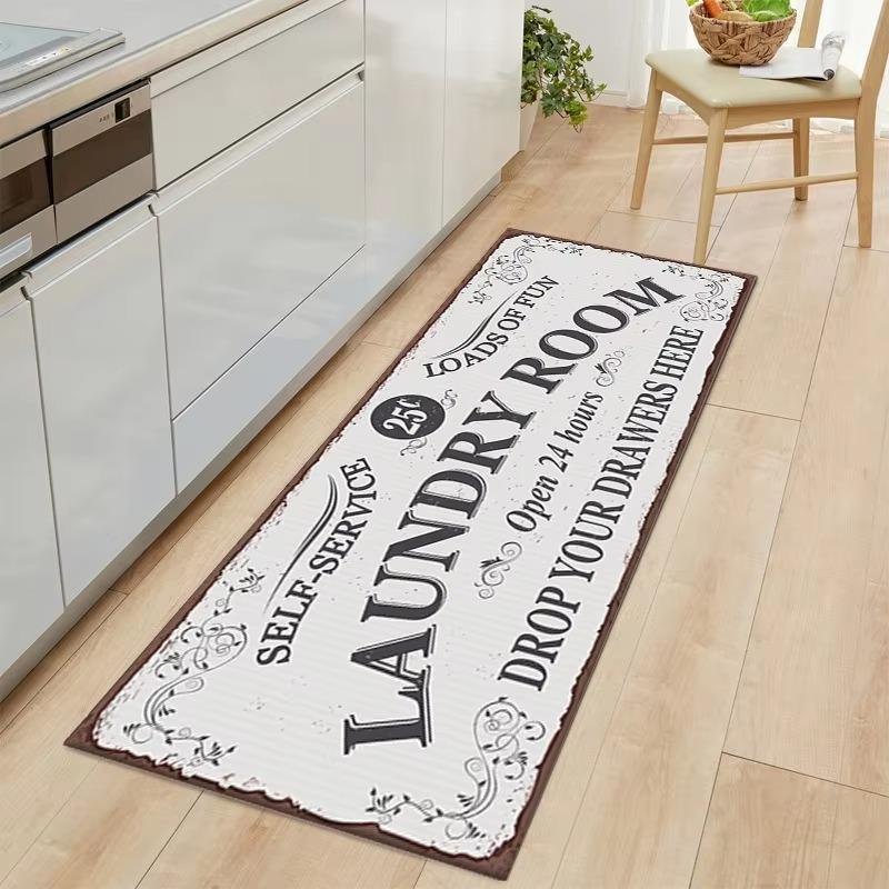 Door Mat 1PCS Kitchen Mat Absorbent and Quick-dry, Diatom Mud, Non-slip, Dirt Resistant and Anti-Stain Foot Mat Home Decoration