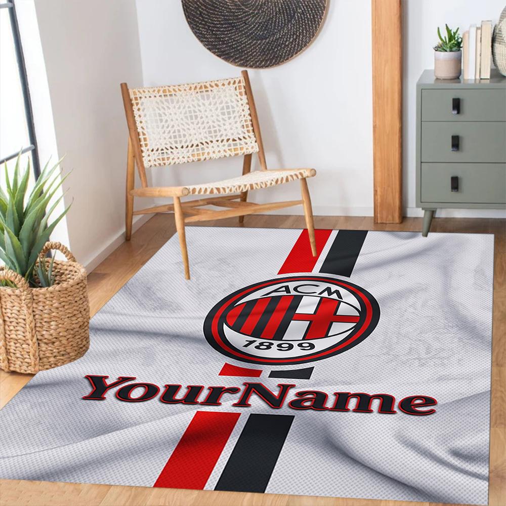 Ac Milan Gepersonaliseerd Naam Vloermat Perfect voor Decoratie kamer Woonkamers Eetkamer Keuken Antislip Tapijt Kantoor Huisdecoratie