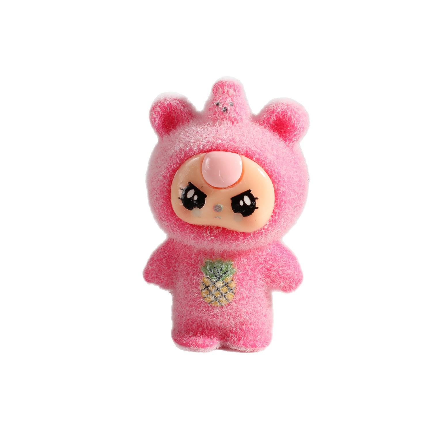 

Adorable Flocked Resin Toy Figurine for Car or Desktop Decoration Salad Series [1 Random] - Set of 10