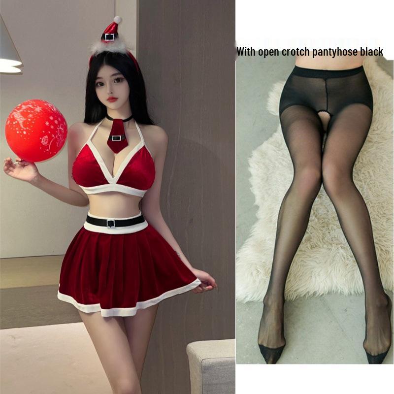 Slimming Christmas Lingerie Set: Temptation Role Play with Quick-Release Design