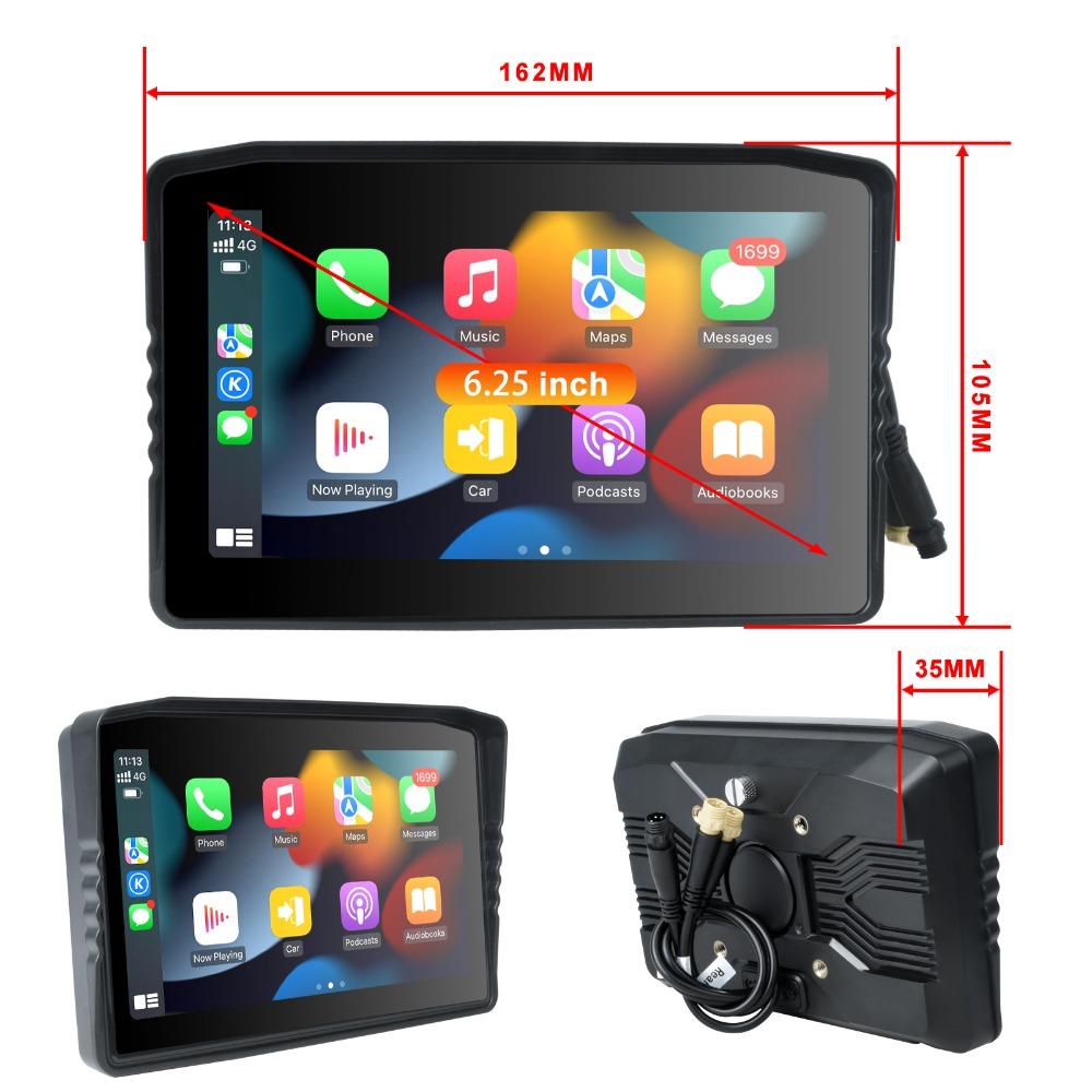6.25inch DVR Car Radio Multimedia Video Player Wireless Carplay And Wireless Android Auto Touch Screen Sun Visor 5300