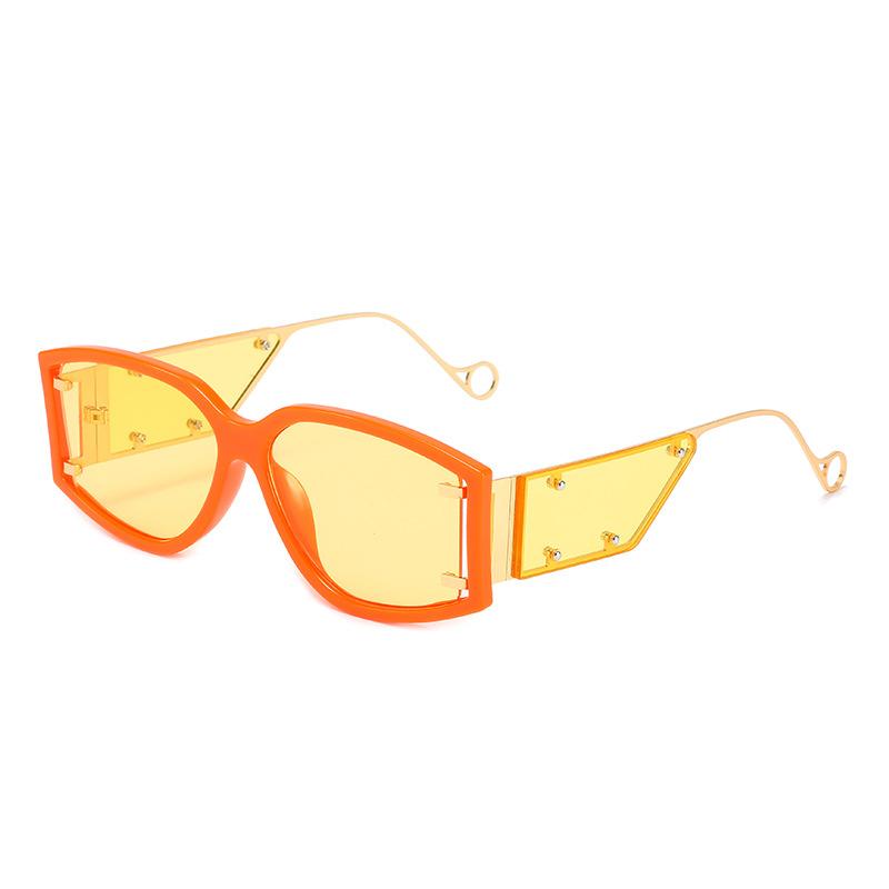 Sunglasses, Trendy Personalized Wooden Nails, Side Lens Glasses, The Same Large-Frame Sunglasses.