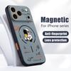 Cute Cartoon Astronaut Case For iPhone 17 Pro Max Magnetic For Magsafe Hybrid Slim Matte Cover For iPhone 16 15 14 13 Pro Max