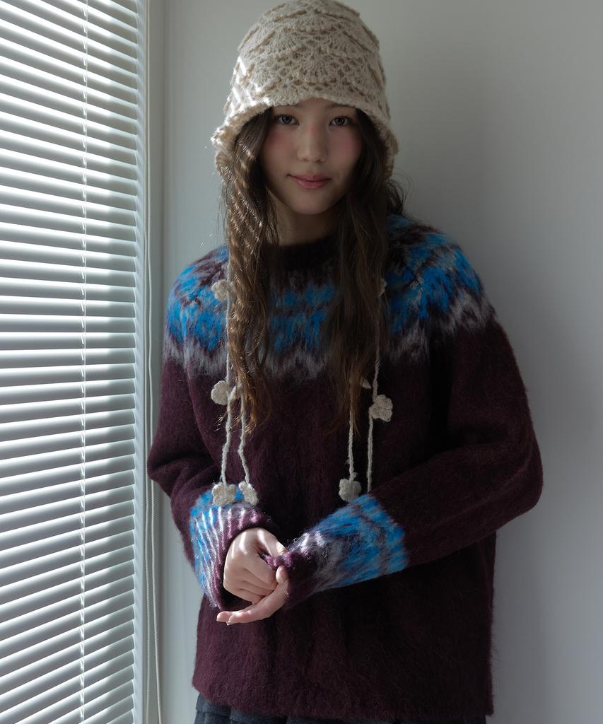 SSEMI Nordic Brushed Round Knit(Wn)