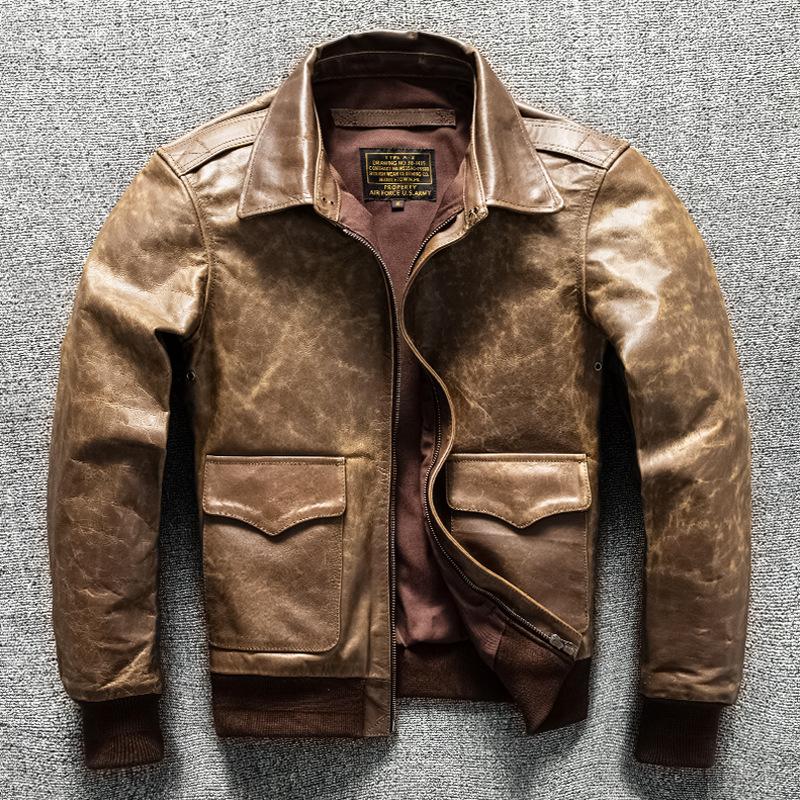 

Vintage Men s PU Leather Jacket Leather Jacket Blaster S