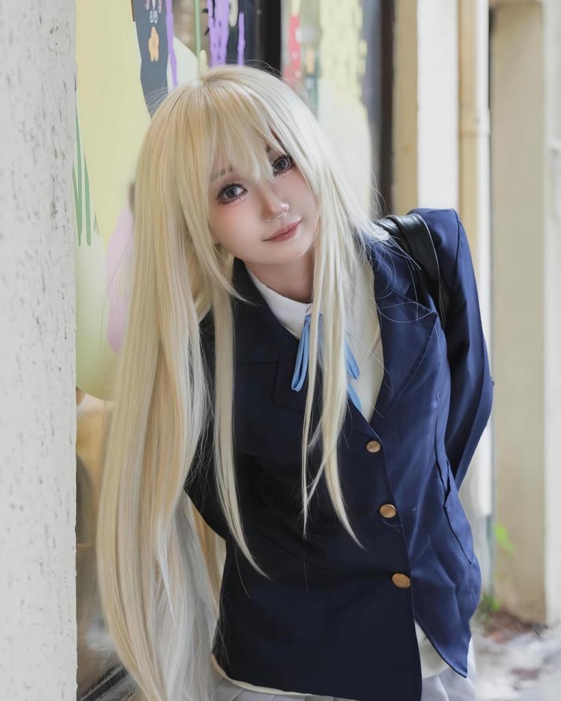 Kotobuki Tsumugi Cosplay Costume with Wig Light Music Private Sakuragaoka High After School Tea Time Popular Character Uniform 3 Adult Fancy Cultural