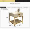 White Black Modern Iron Golden Nightstand Coffee Sofa End Bedside Table Home Furniture Bedstand Cabinet Cupboard Bedroom