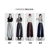 Gray ribbed waist sweatpants women's spring and autumn new high waist slim straight pants loose small casual pants sweatpants