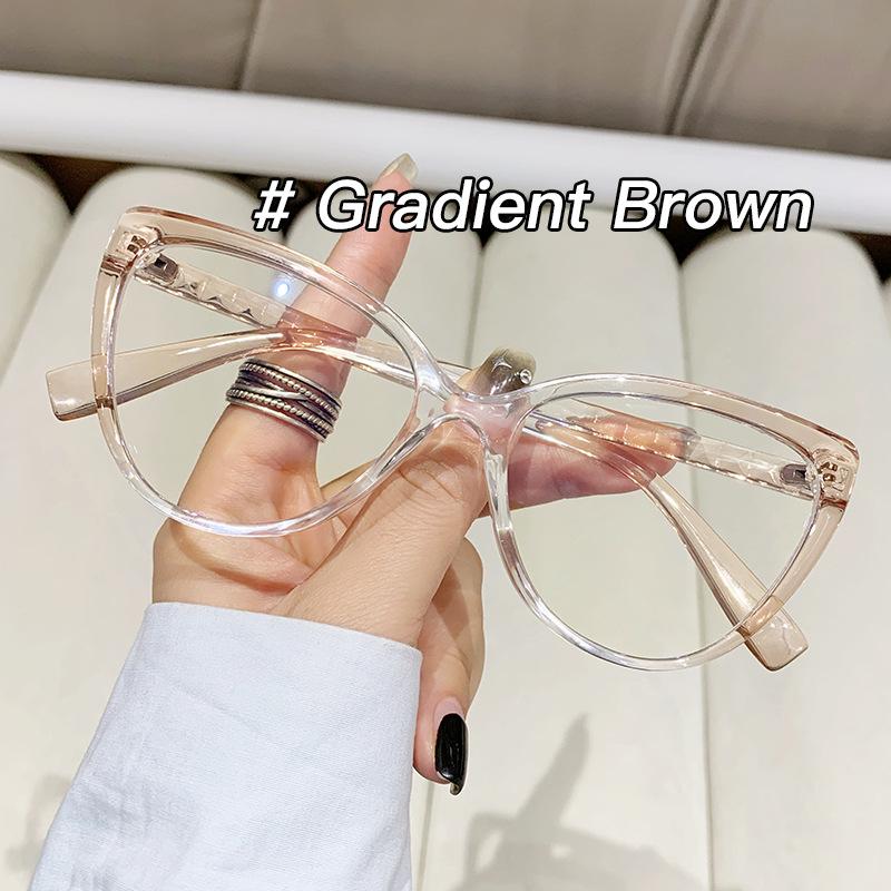 Ultralight Anti Blue Light Cat Eye Reading Glasses Women Antifatigue Presbyopia Eyeglasses Transparent Fashion Eyewear Okulary
