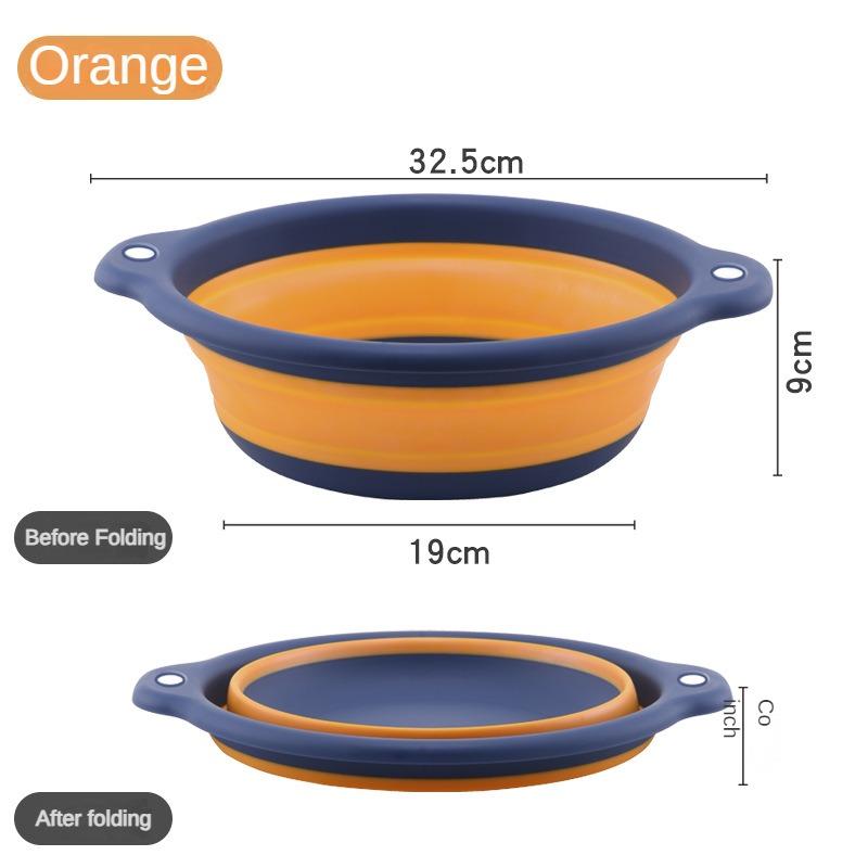 Portable Folding Storage Basin Travel Lightweight Folding Wash Basin Safe and Durable Telescopic Foot Basin Household Products