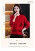 Women's Jacquard Wool Cardigan: Autumn/Winter Knitwear for Stylish Middle-Aged Mothers