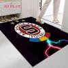 Tappeto AC Sparta Praha per Soggiorno Camera da Letto Casa Decorazione Divano, Tappetino Antiscivolo per Giochi Bambini