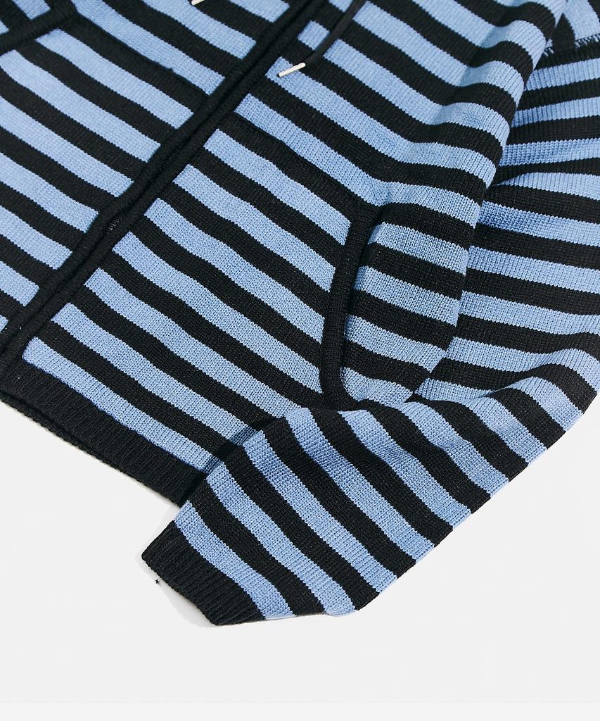 Sudadera con capucha y cremallera VASTIC S / T de punto_Negro / Azul