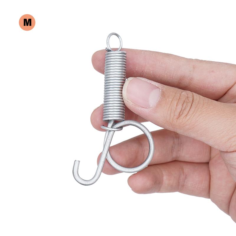 10 Packs Spring Hooks for Rabbit Cage Spring Latch Door Cage Accessories Wire Cage Clips Snap Hooks Multifunctional 3 Sizes