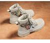 Extra Large Men's Trendy Martin Boots | Size 48 Casual Versatile High-Top Work Shoes