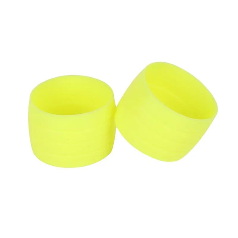 

Ready Stocked 1 Pair Road Bike Handlebar Tape plugs Anti-Skip Rubber Silicone Plug Bicycle end Bar Fixed Ring Waterproof Wear жёлтый