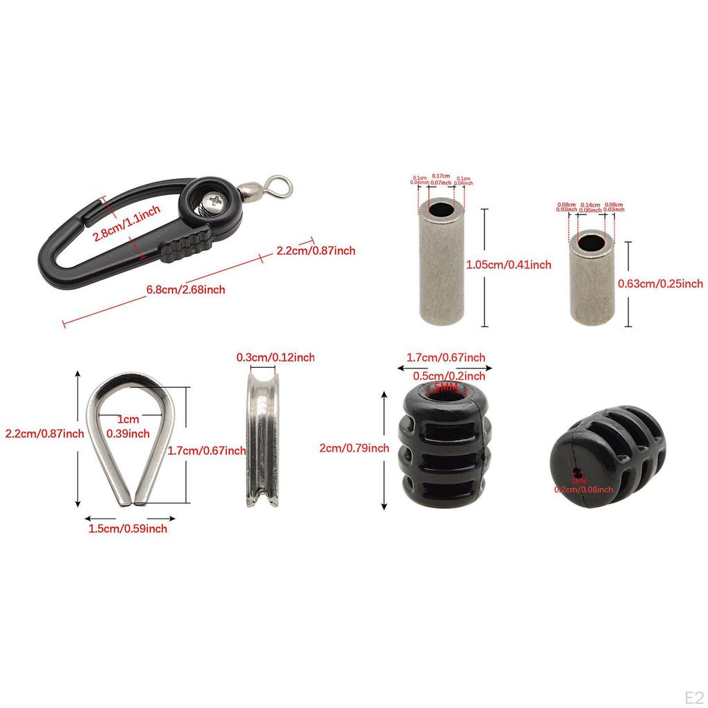 Weight Swivel Hook Kit Replacement Efficiency Quick & Easy Accessory Saltwater Trolling Gear Soft