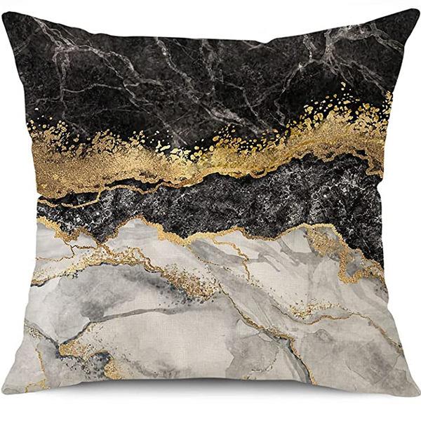 New Summer Hot-selling Light Luxury Series Simple Marble Sofa Bedside Cushion Pillow Cover