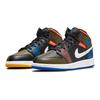 Air Jordan 1 Mid MMD GS Multi Grid Kids Sneakers Black Game-Royal Green-Glow DC4092-001