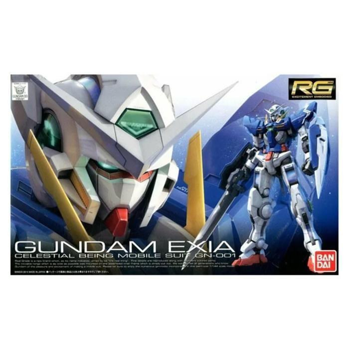 Maquette Gundam - Bandai Hobby - Exia Gunpla RG 1/144 - Armure articulée - SNAPFIT - Blanc