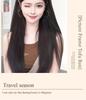 Women's Black Long Straight Headband Wig with Natural Volume, Korean Style.